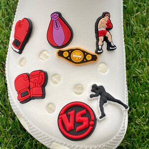 7 Boxing Shoe Charms Bundle